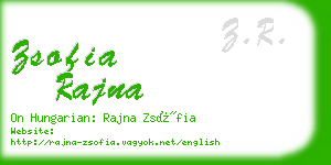 zsofia rajna business card